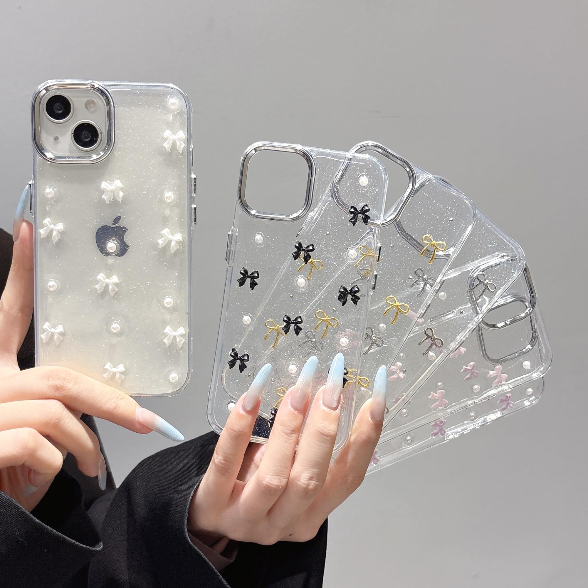 Amazon.co.jp: QLTYPRI iPhone 15 Plus 用 ケース クリア ピンク ミニ